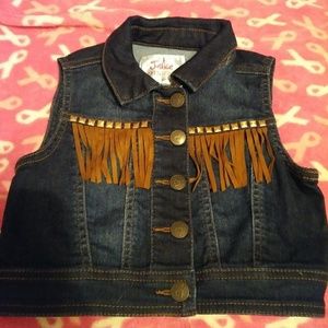 Justice girls cowgirl vest